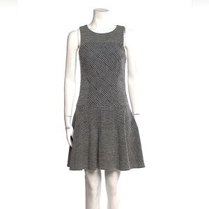 Tibi Houndstooth Wool‎ Cotton Blend Mini Dress 4